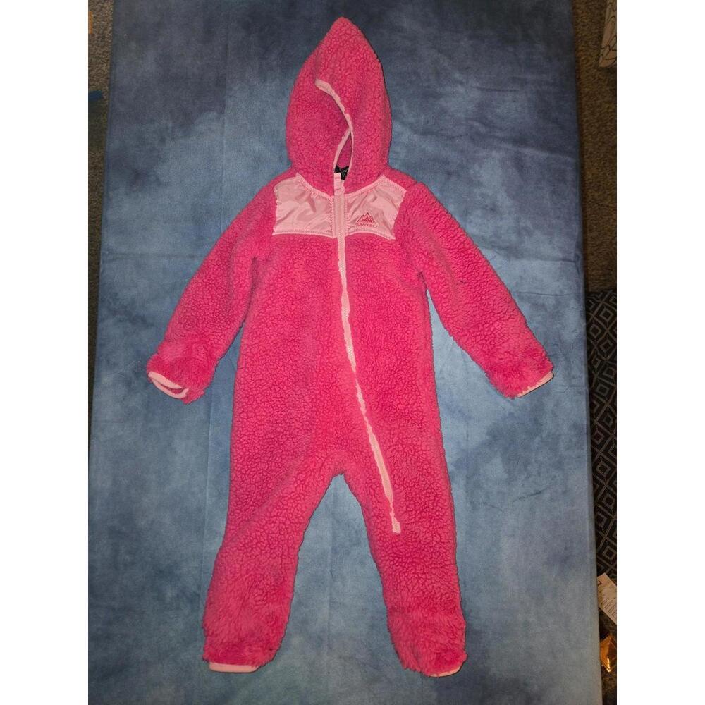 18 month pink snozu fleece snowsuit